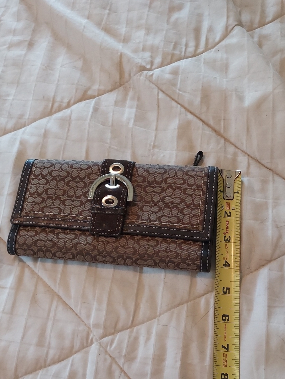 Brown Monogram Coach Wallet - Picture 7 of 7
